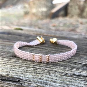 Pink and Gold Minimalistic Bracelet